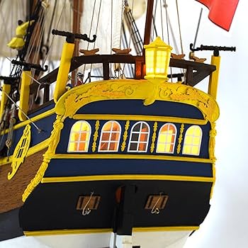 木製模型 カリフォルニア号 水上車 半完成品 電動ボート 当時物 箱付き 超希少 帆船模型キット サンティシマ・トリニダー : 木製模型キットの